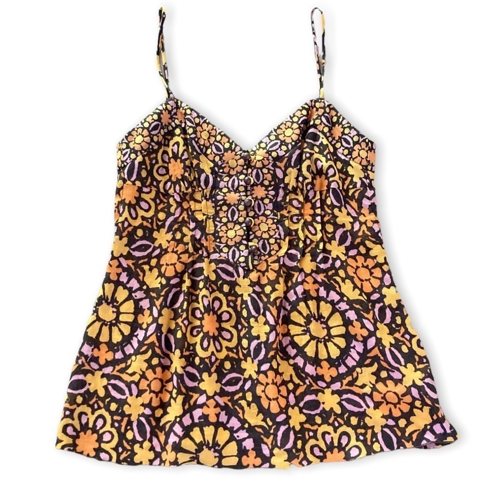 Trina Turk Boho Floral Tank Top